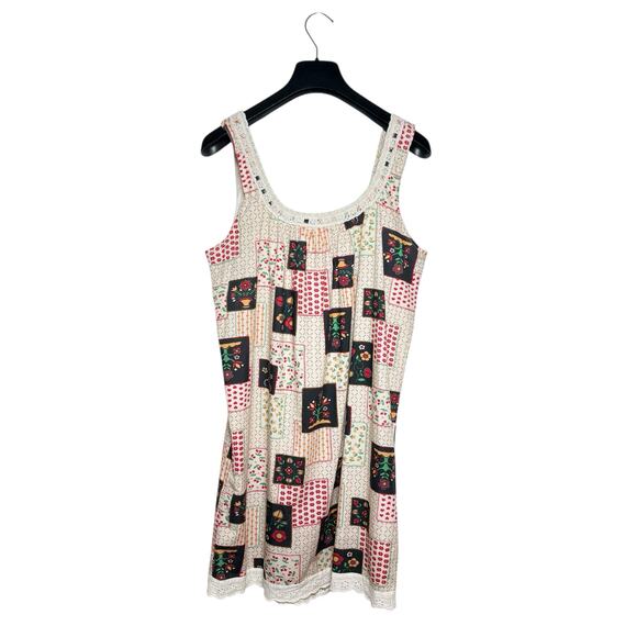 Christy Dawn The Sylvie Mini Tank Dress Garden Patchwork Size Medium - Picture 5 of 9